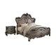 2pc Queen Bedroom Set, Silver and Gray, Nightstand