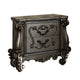 2pc Queen Bedroom Set, Silver and Gray, Nightstand