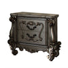 2pc Queen Bedroom Set, Silver and Gray, Nightstand