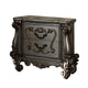 2pc Queen Bedroom Set, Silver and Gray, Nightstand