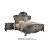2pc Queen Bedroom Set, Silver and Gray, Nightstand