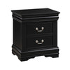 3pc King Bedroom Set, Black, 2 Nightstands