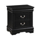 3pc King Bedroom Set, Black, 2 Nightstands