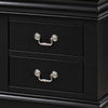 3pc King Bedroom Set, Black, 2 Nightstands