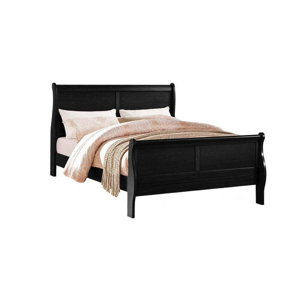 2pc King Bedroom Set, Black, Nightstand