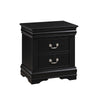 2pc King Bedroom Set, Black, Nightstand