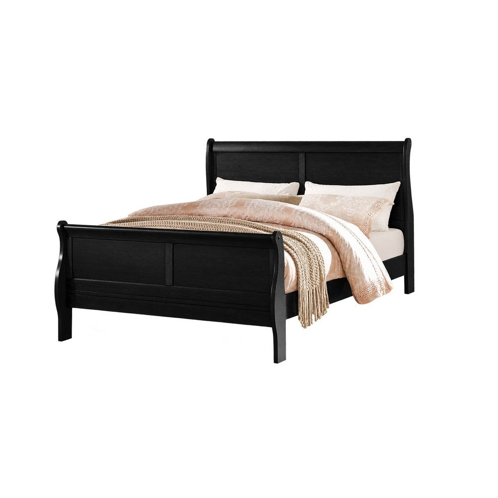 2pc King Bedroom Set, Black, Nightstand