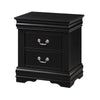 2pc King Bedroom Set, Black, Nightstand