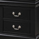 2pc King Bedroom Set, Black, Nightstand