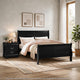 2pc King Bedroom Set, Black, Nightstand
