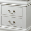 3pc King Bedroom Set, White, 2 Nightstands