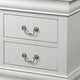 3pc King Bedroom Set, White, 2 Nightstands