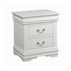 2pc King Bedroom Set, White, Nightstand