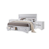 3pc King Bedroom Set, Storage White, 2 Nightstands