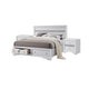 3pc King Bedroom Set, Storage White, 2 Nightstands