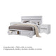 3pc King Bedroom Set, Storage White, 2 Nightstands