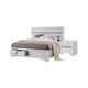 2pc King Bedroom Set, Storage White, Nightstand