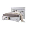 2pc King Bedroom Set, Storage White, Nightstand