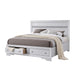 2pc King Bedroom Set, Storage White, Nightstand