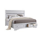 2pc King Bedroom Set, Storage White, Nightstand