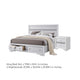 2pc King Bedroom Set, Storage White, Nightstand