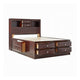 2pc King Bedroom Set, Storage Brown, Nightstand