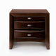 2pc King Bedroom Set, Storage Brown, Nightstand