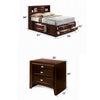 2pc King Bedroom Set, Storage Brown, Nightstand