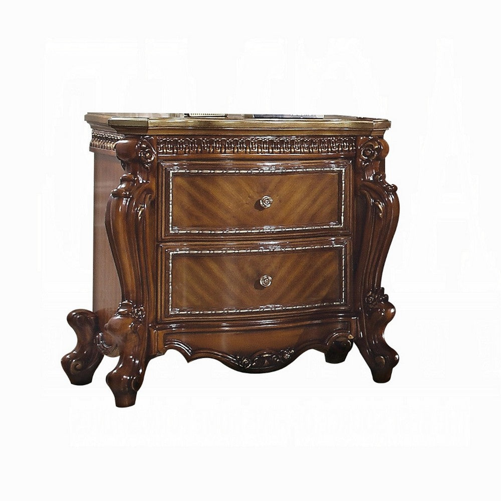 2pc Queen Bedroom Set, Brown, Nightstand