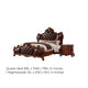 2pc Queen Bedroom Set, Brown, Nightstand