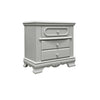 2pc Full Bedroom Set, Gray and Silver, Nightstand