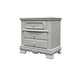 2pc Full Bedroom Set, Gray and Silver, Nightstand