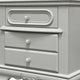 2pc Full Bedroom Set, Gray and Silver, Nightstand
