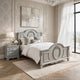 2pc Full Bedroom Set, Gray and Silver, Nightstand