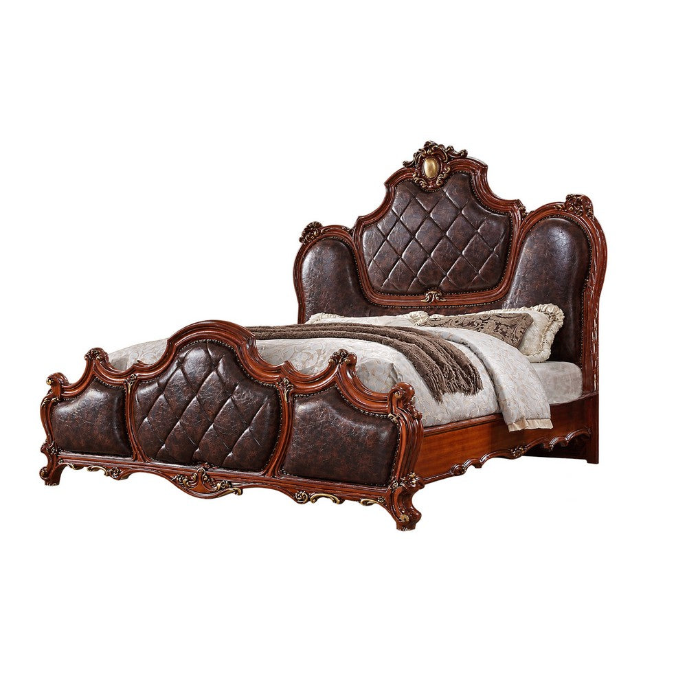 3pc King Bedroom Set | Brown | 2 Nightst&s