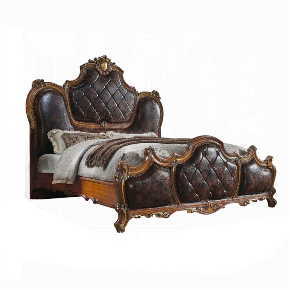 2pc King Bedroom Set, Brown, Nightstand