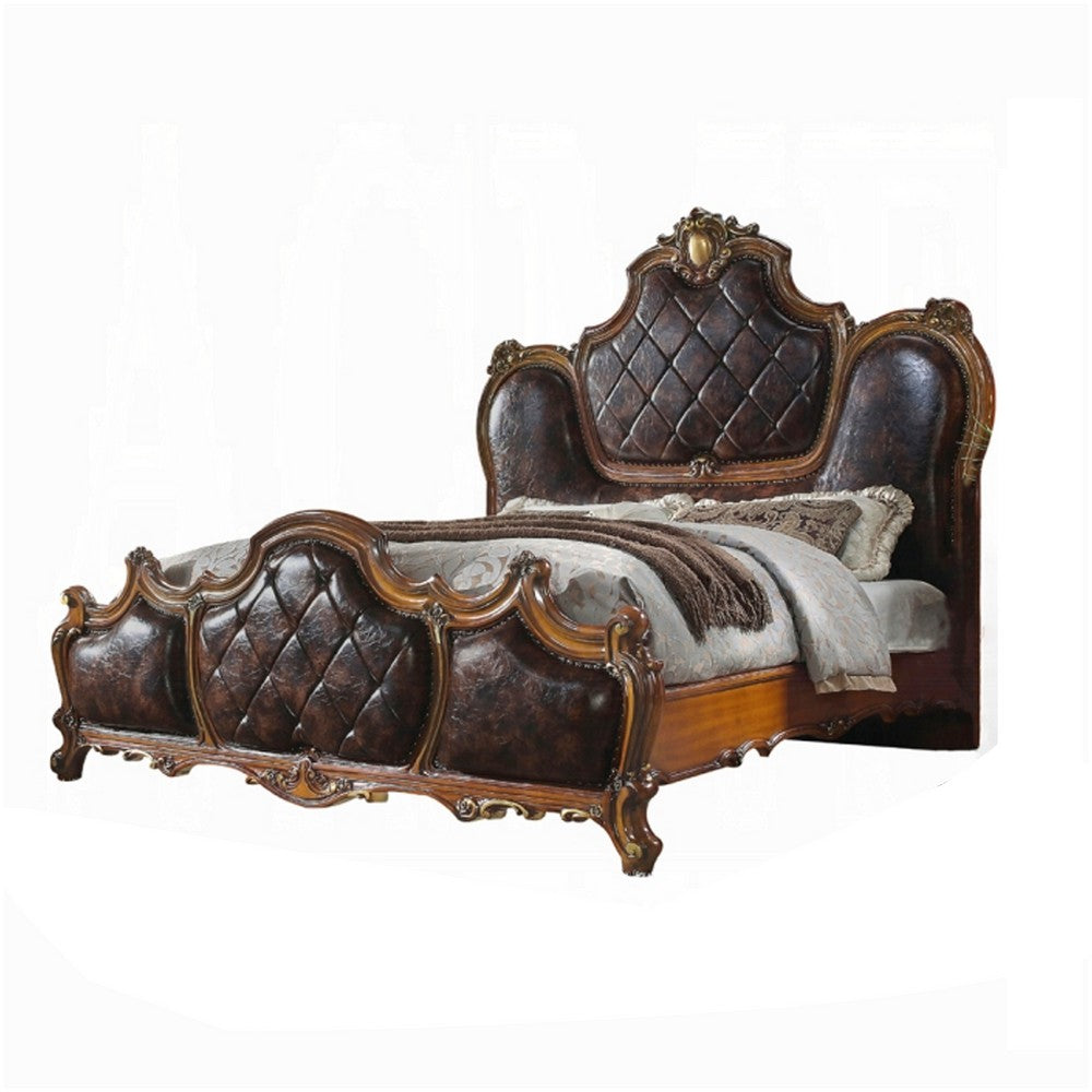 2pc King Bedroom Set, Brown, Nightstand