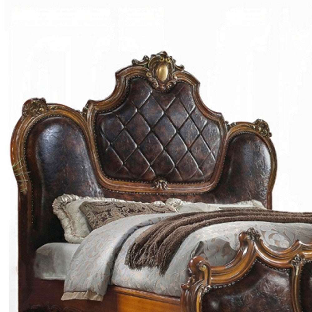 2pc King Bedroom Set, Brown, Nightstand