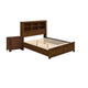 2pc Queen Bedroom Set, Storage Design, Brown, Nightstand