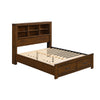 2pc Queen Bedroom Set, Storage Design, Brown, Nightstand
