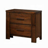 2pc Queen Bedroom Set, Storage Design, Brown, Nightstand