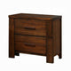 2pc Queen Bedroom Set, Storage Design, Brown, Nightstand