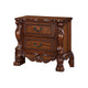 3pc Queen Bedroom Set, Sleigh Design, Black and Brown, 2 Nightstands