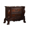 2pc Queen Bedroom Set, Sleigh Design, Black and Brown, Nightstand