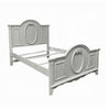 3pc Full Bedroom Set, Gray and Silver, Nightstand and Dresser
