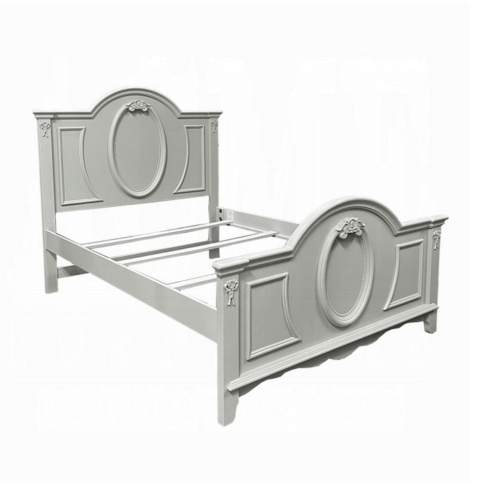 3pc Full Bedroom Set, Gray and Silver, Nightstand and Dresser