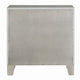 2pc King Bedroom Set | Upholstered Design | Silver | Nightst&