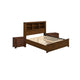 3pc Queen Bedroom Set, Storage Design, Brown, 2 Nightstands