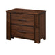 3pc Queen Bedroom Set, Storage Design, Brown, 2 Nightstands