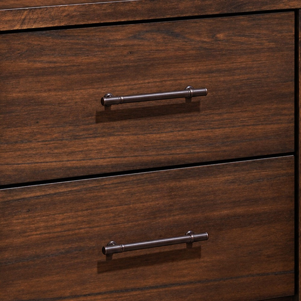 3pc Queen Bedroom Set, Storage Design, Brown, 2 Nightstands